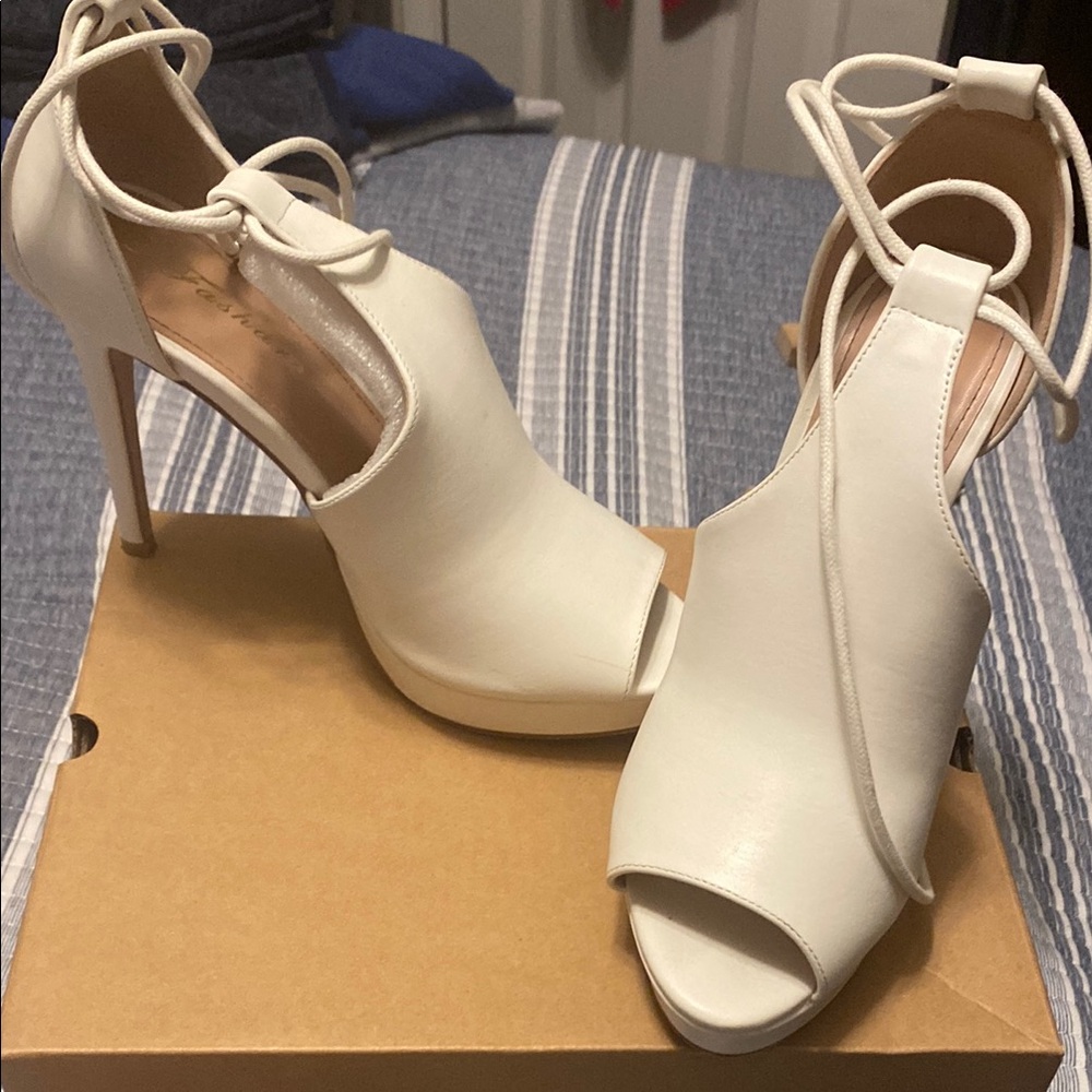 Elegant White Women's Heels